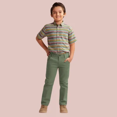 Olive Green Kids Pant